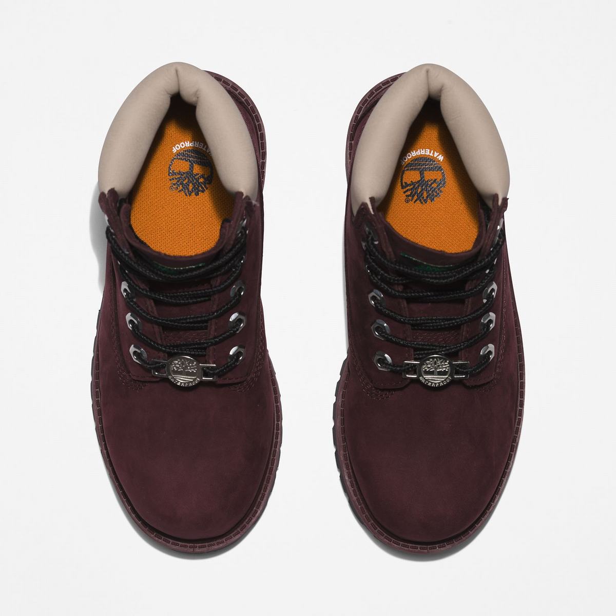 Timberland 6-Inch Boots~Vandtætte Vandtætte Støvler Børn Bordeaux | DGFS07614