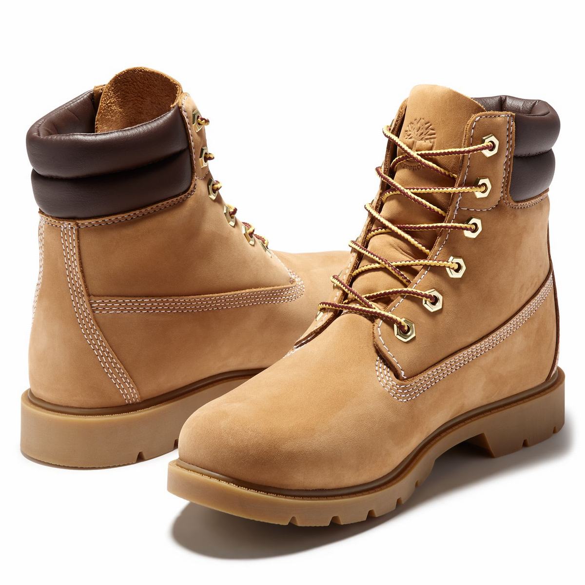 Timberland 6-Inch Boots~Vandtætte Vandtætte Støvler Dame Brune | VLHG80791