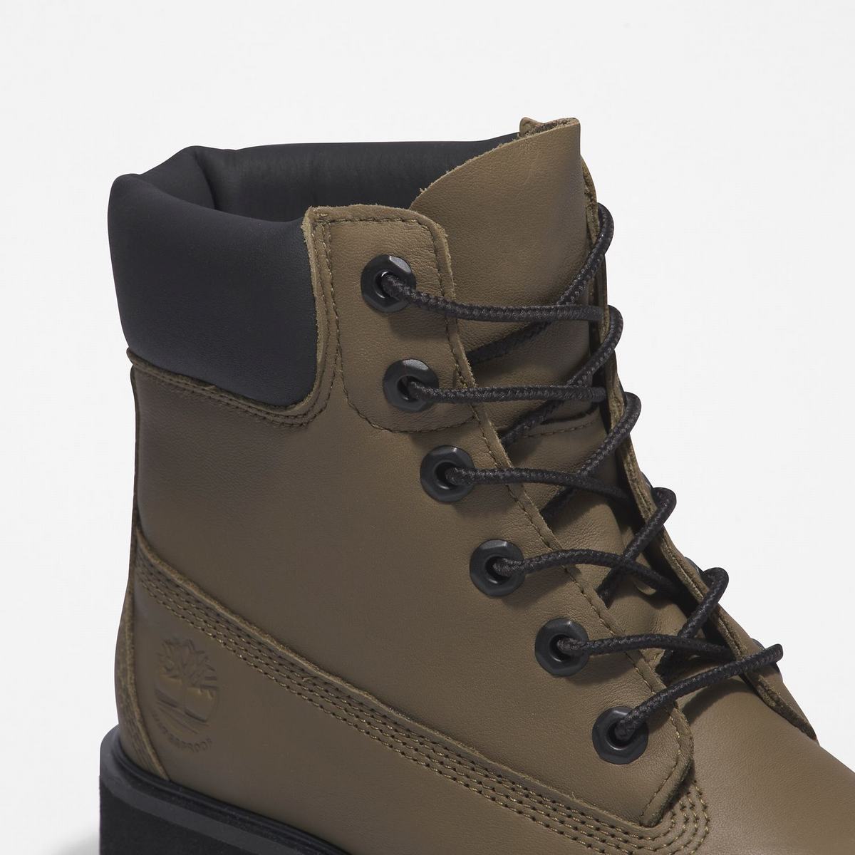 Timberland 6-Inch Boots~Vandtætte Vandtætte Støvler Dame Olivengrøn | VPAR38241