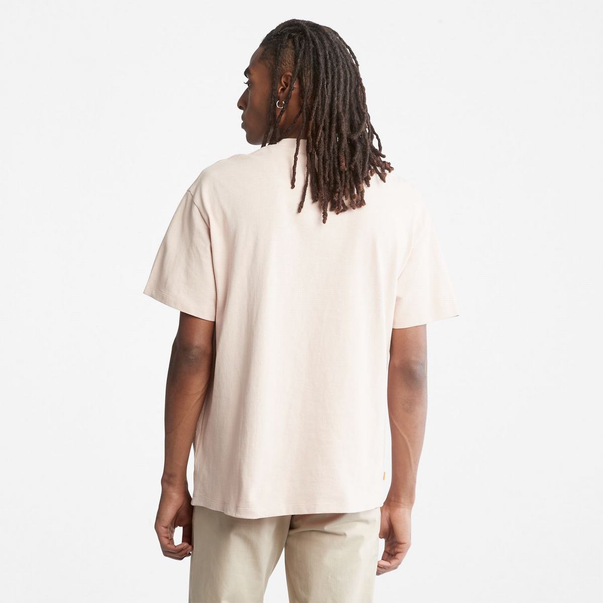 Timberland T Shirts Herre Lyserød | ELUC69870
