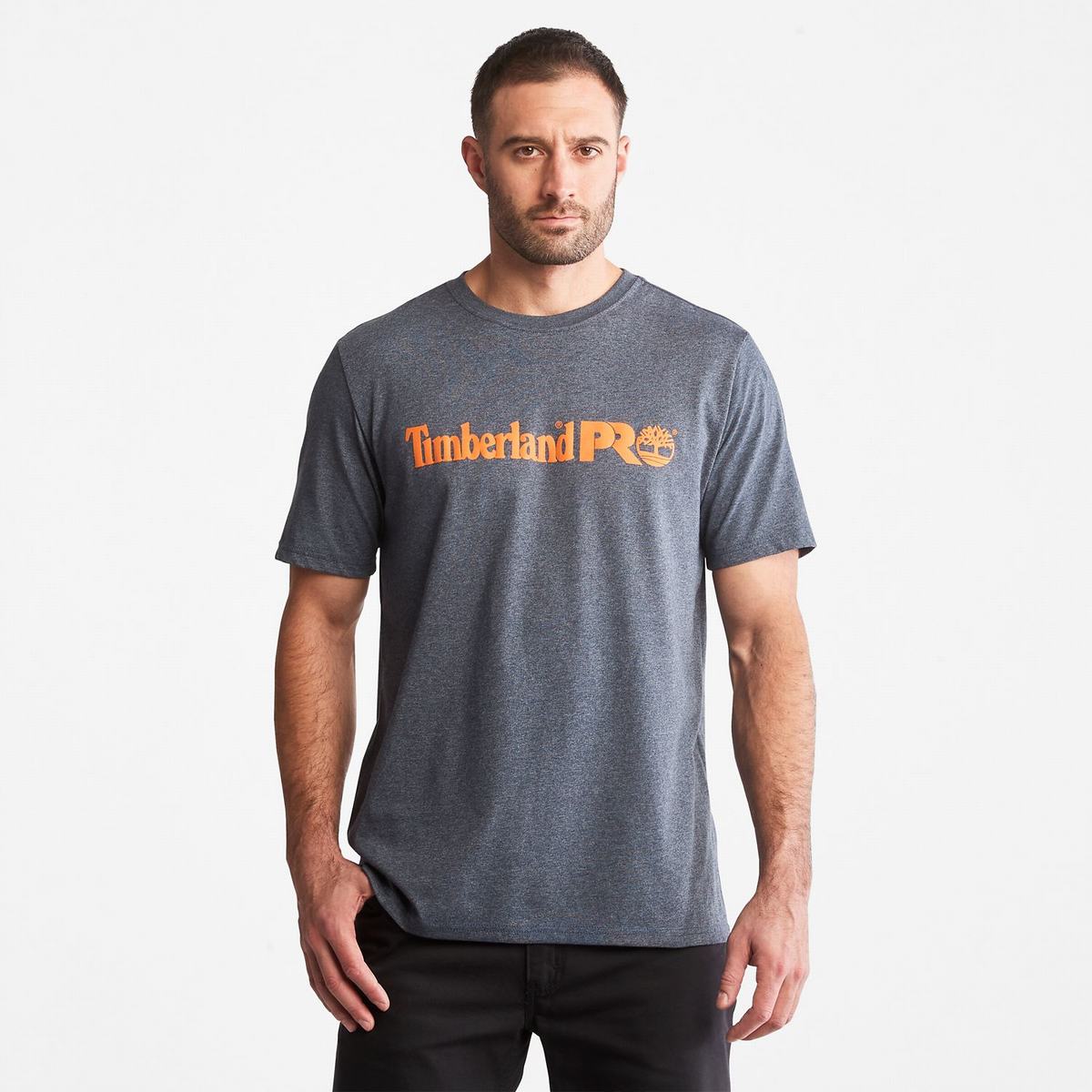 Timberland T Shirts Herre Mørkeblå | QAKT80916